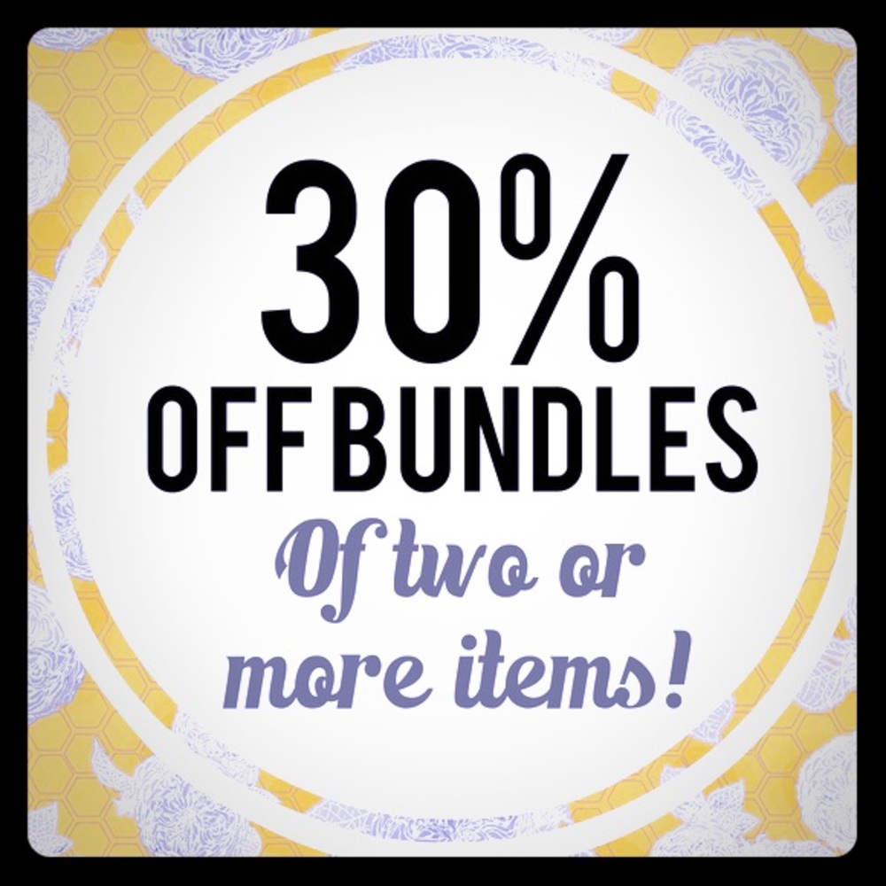 30% off when you get 2 or more items!!!
